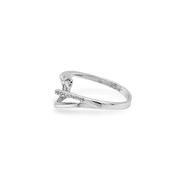 Gold Ring with Zircons