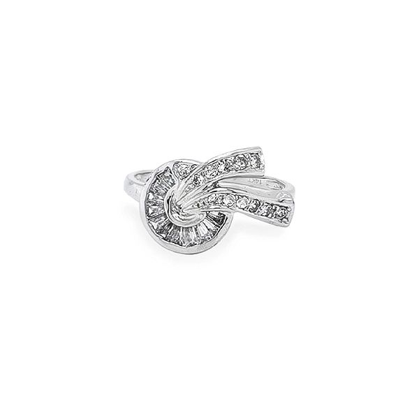Gold Ring with Zircons