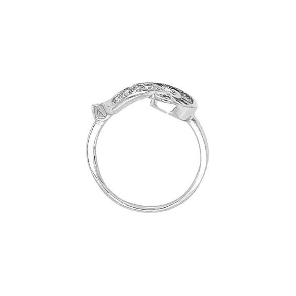 Gold Ring with Zircons