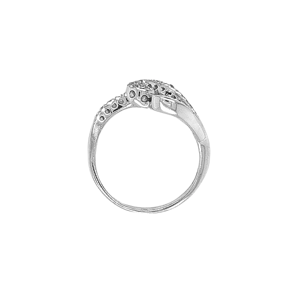 Gold Ring with Zircons