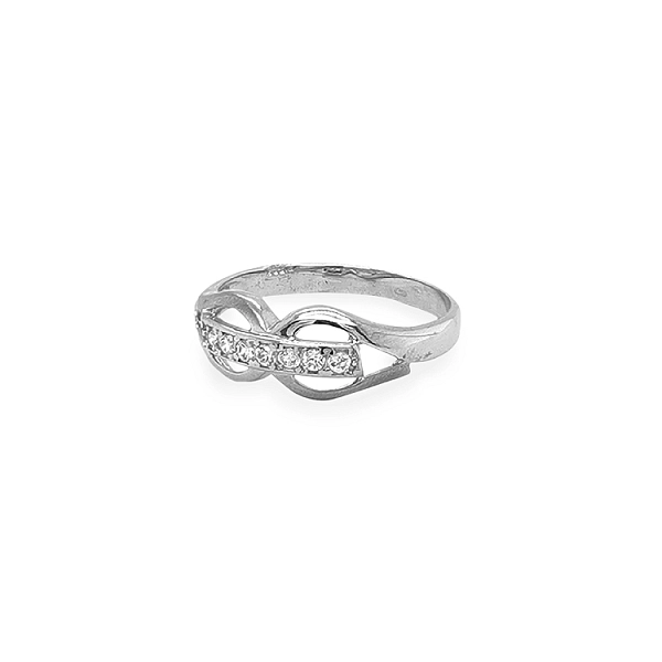 Gold Ring with Zircons