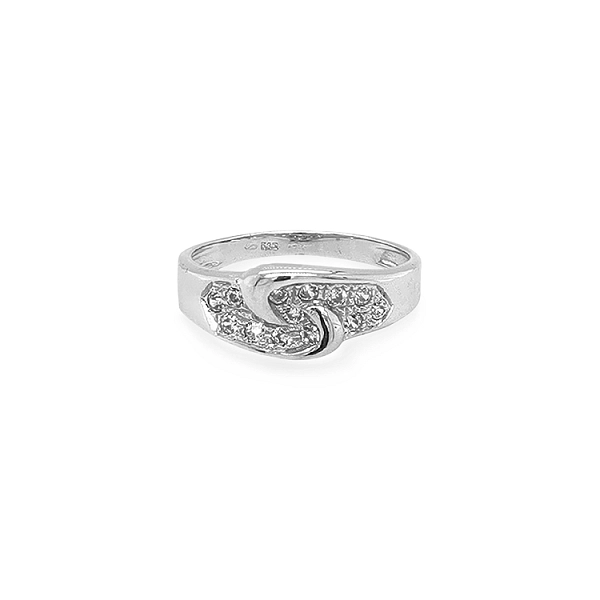 Gold Ring with Zircons