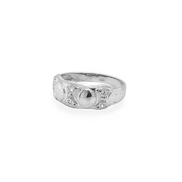 Gold Ring with Zircons