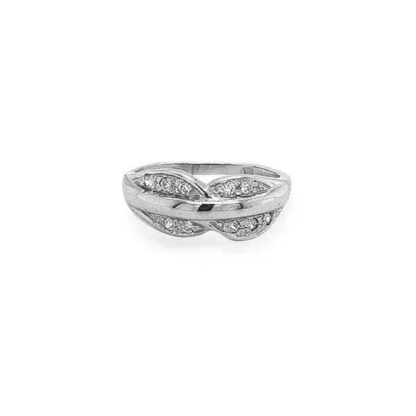 Gold Ring with Zircons