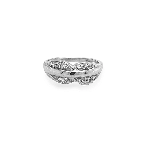 Gold Ring with Zircons