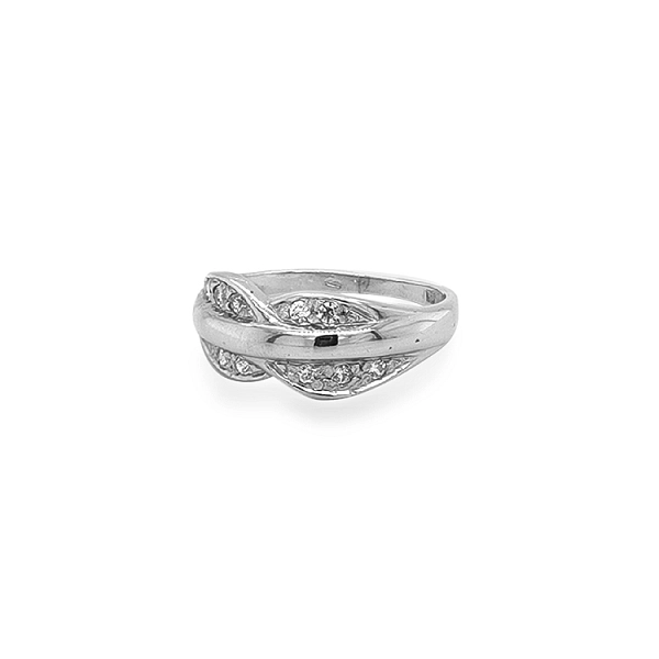 Gold Ring with Zircons