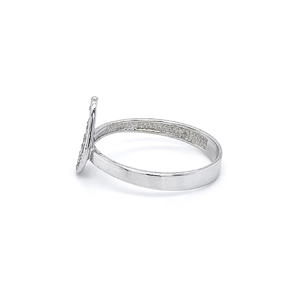 Ring with White Gold Zircons