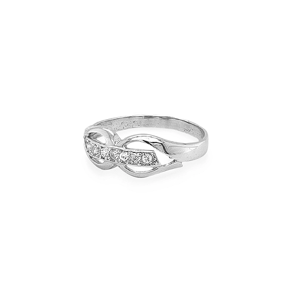 Gold Ring with Zircons