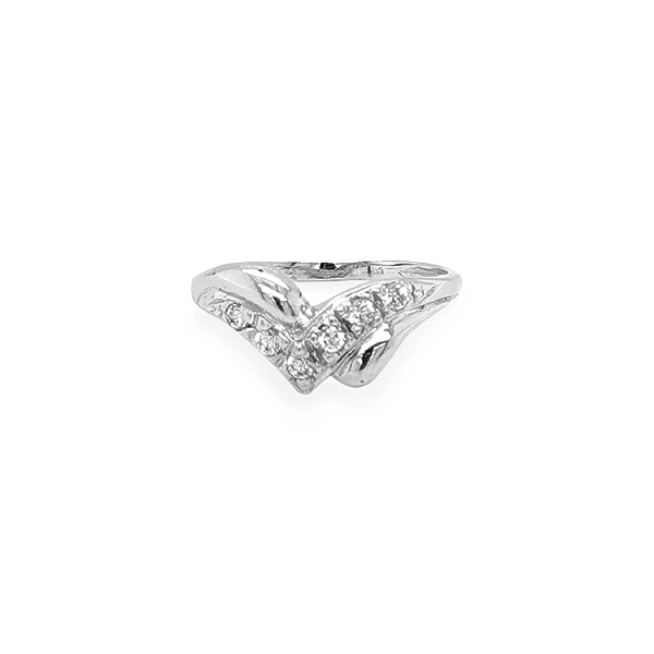 Gold Ring with Zircons