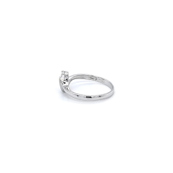 Ring with Zircon from White Gold