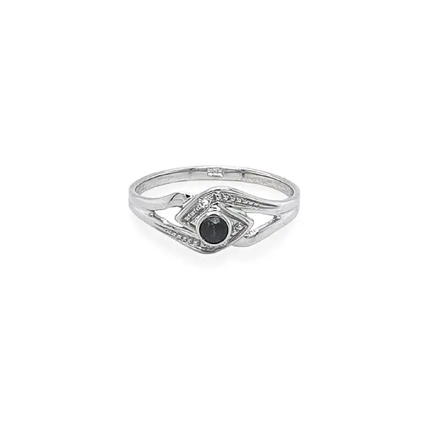 Gold Ring with Black Stone