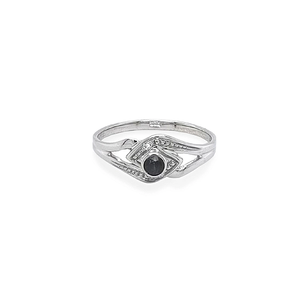 Gold Ring with Black Stone