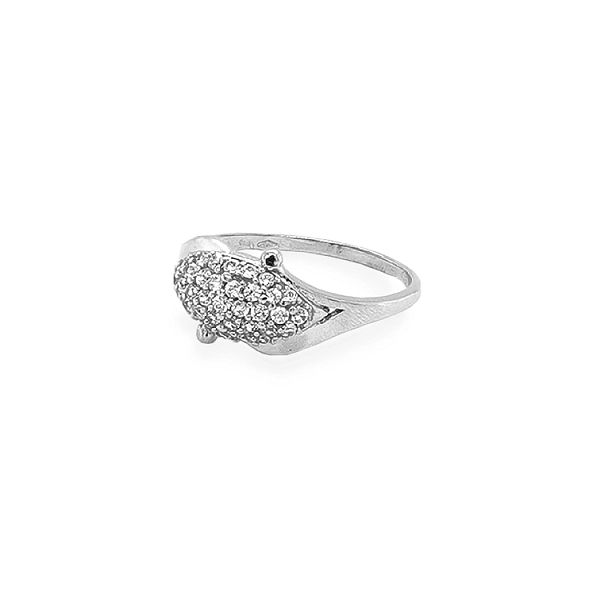 Gold Ring with Zircons