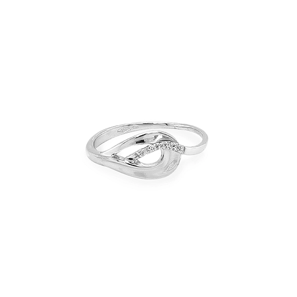 Gold Ring with Zircons