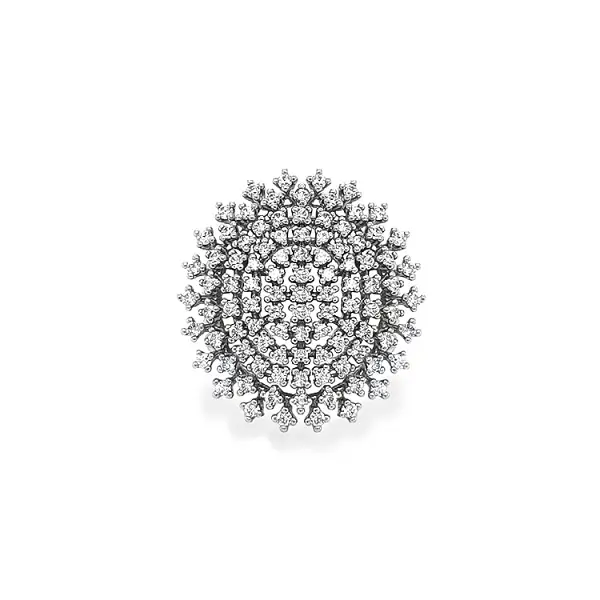 Gold Ring with Zircons