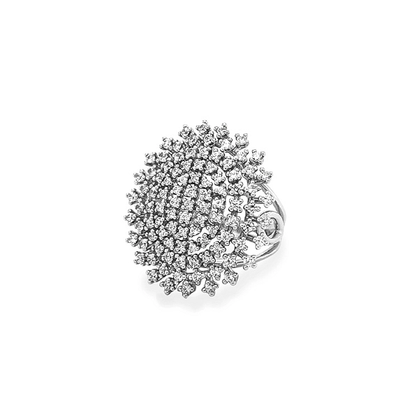 Gold Ring with Zircons