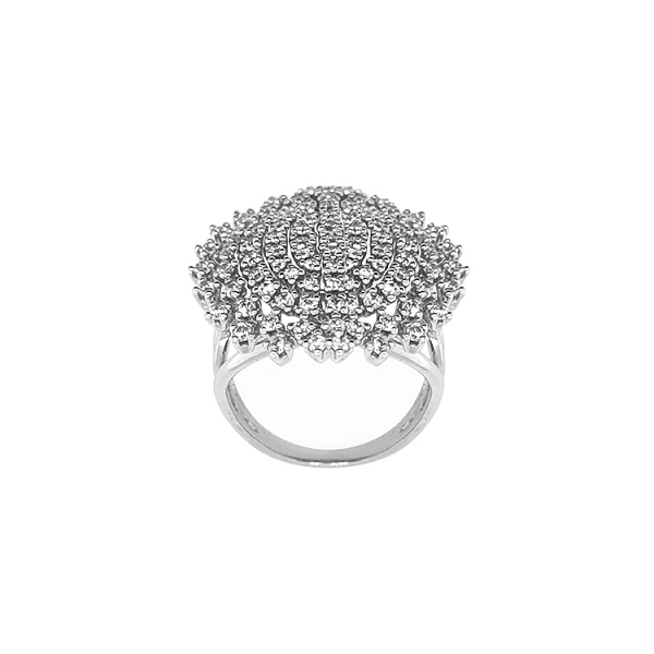 Gold Ring with Zircons