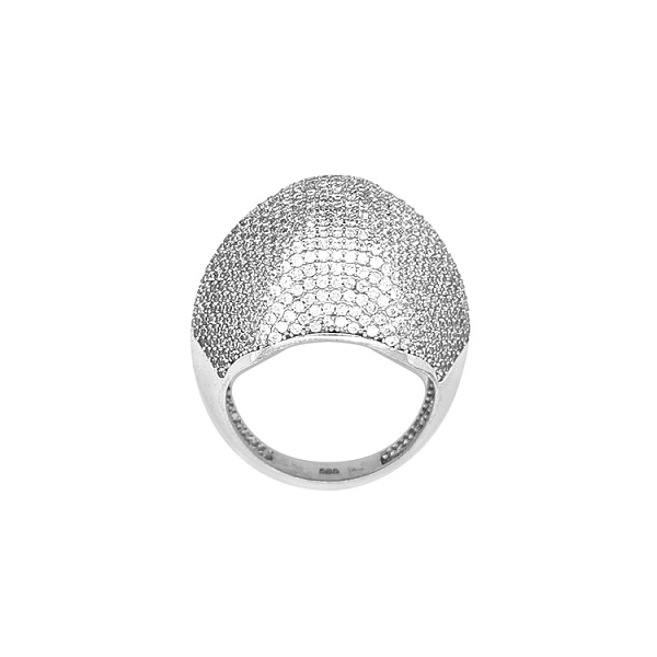 Gold Ring with Zircons