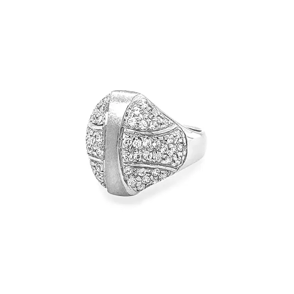 Gold Ring with Zircons