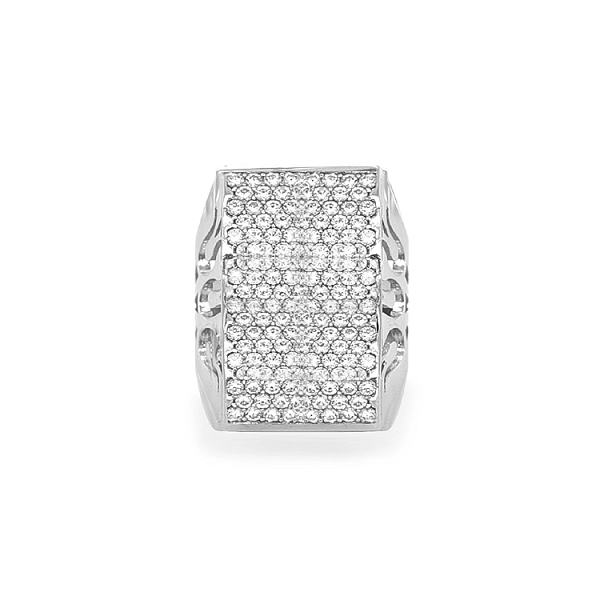 Gold Ring with Zircons