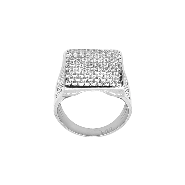 Gold Ring with Zircons