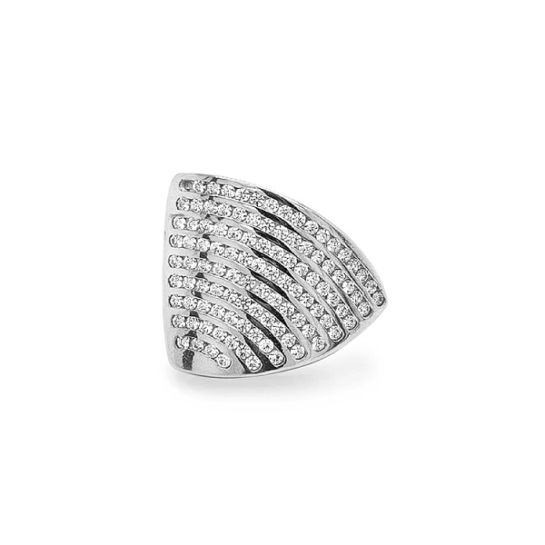 Gold Ring with Zircons