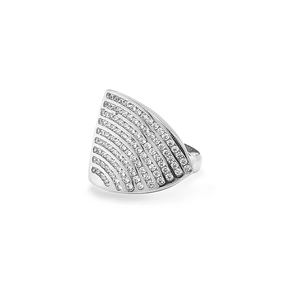 Gold Ring with Zircons