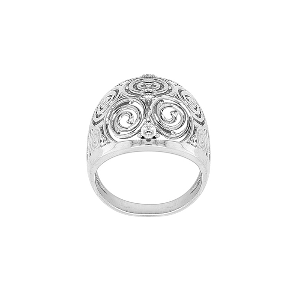 Gold Ring with Zircons