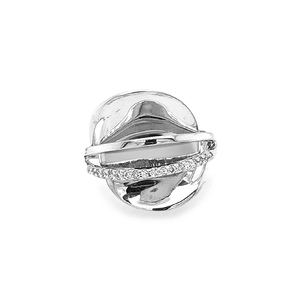 Gold Ring with Zircons