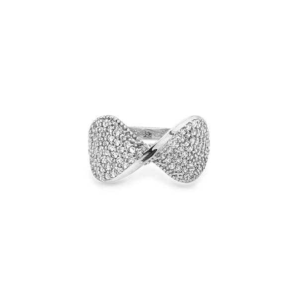 Gold Ring with Zircons