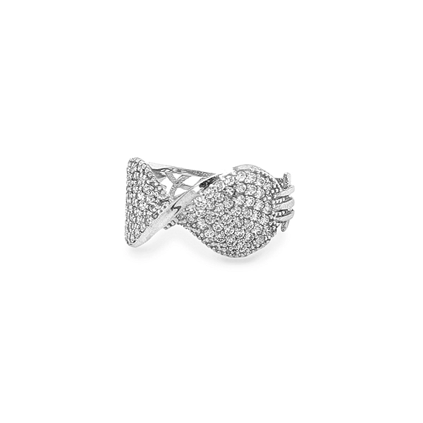 Gold Ring with Zircons