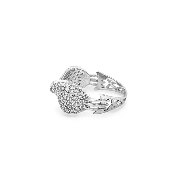 Gold Ring with Zircons