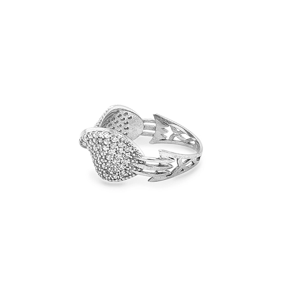 Gold Ring with Zircons
