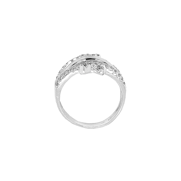 Gold Ring with Zircons