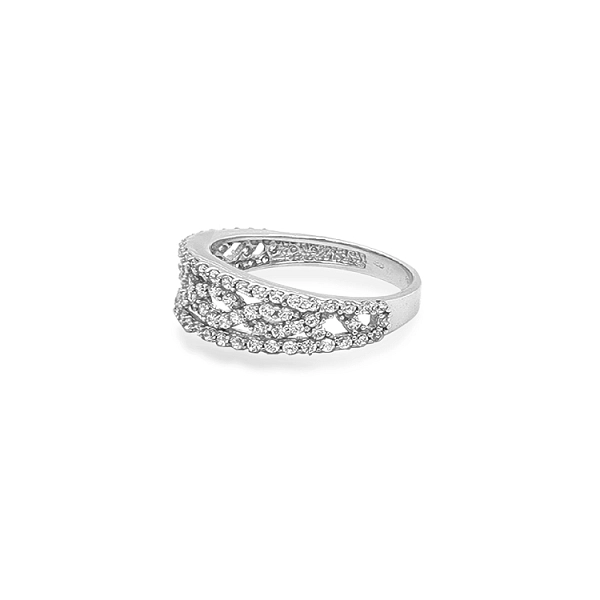 Gold Ring with Zircons