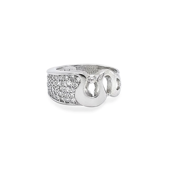 Gold Ring with Zircons