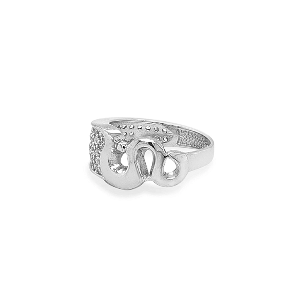 Gold Ring with Zircons