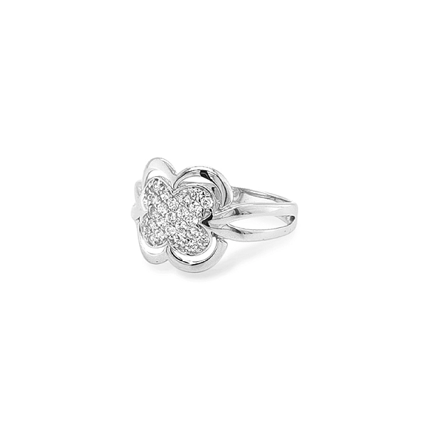 Gold Ring with Zircons
