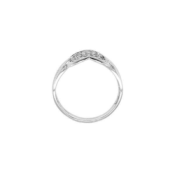 Gold Ring with Zircons