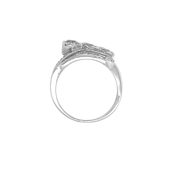 Gold Ring with Zircons