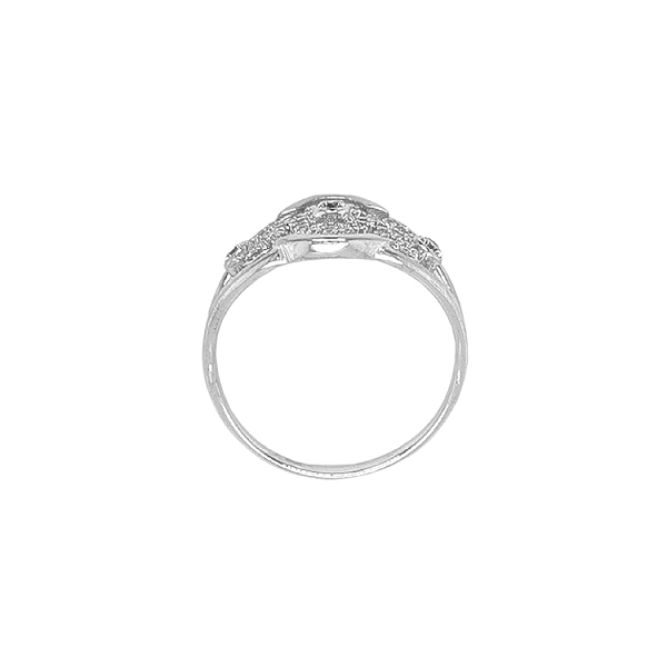Gold Ring with Zircons
