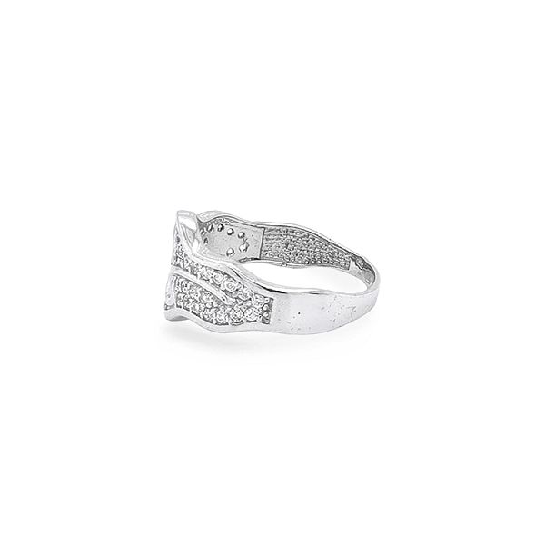 Gold Ring with Zircons