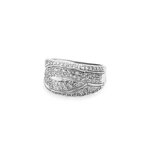 Gold Ring with Zircons