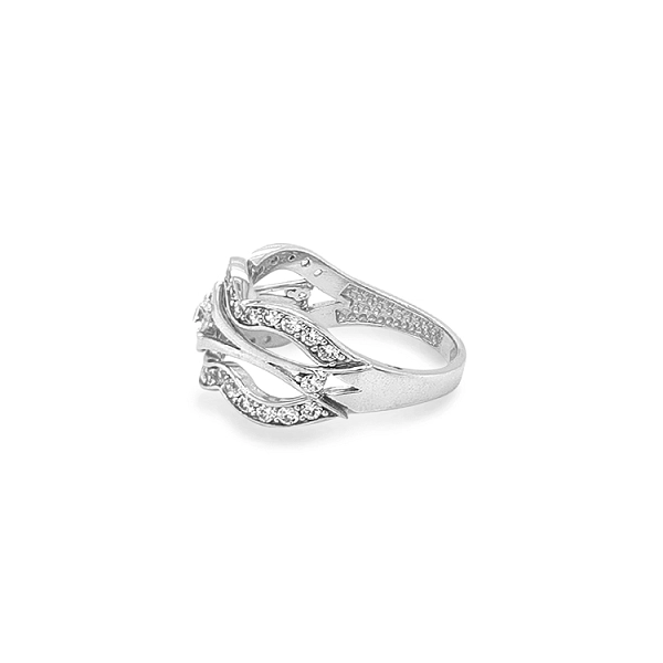Gold Ring with Zircons