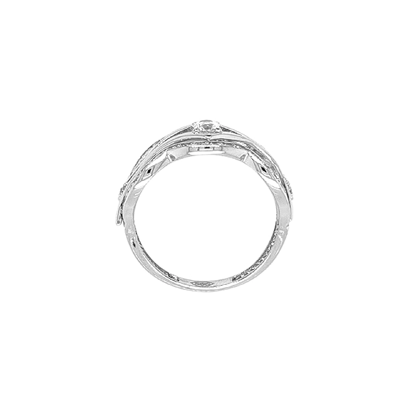 Gold Ring with Zircons