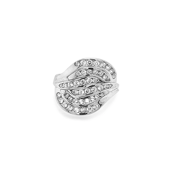 Gold Ring with Zircons