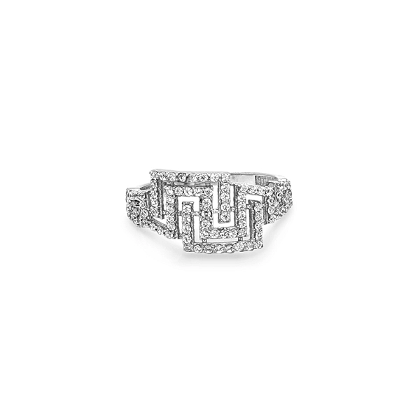 Gold Ring with Zircons