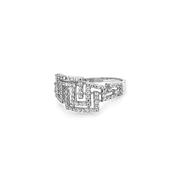 Gold Ring with Zircons