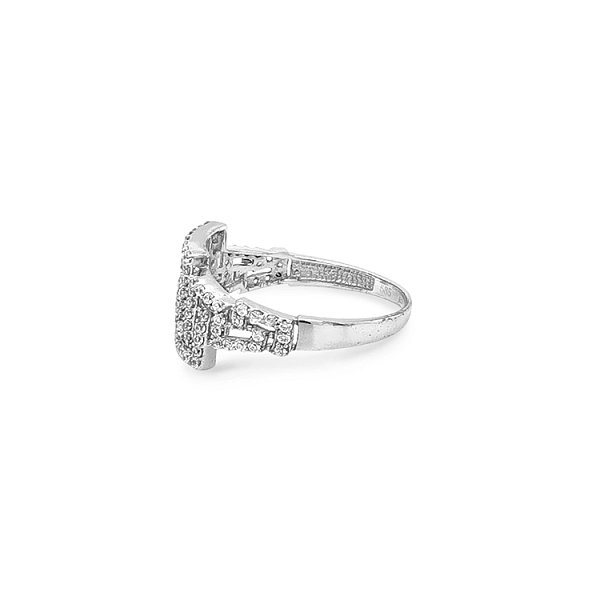 Gold Ring with Zircons