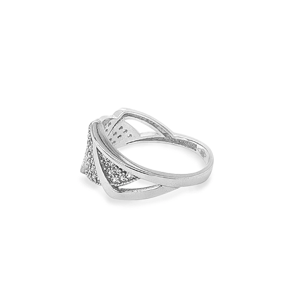 Gold Ring with Zircons